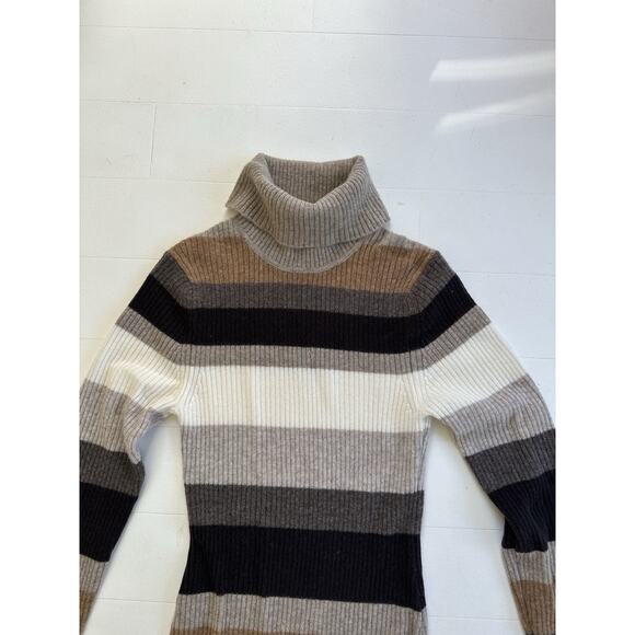 Stunning Charter Club Women XS 100% Cashmere Turtleneck Sweater Dress, Browns - Picture 7 of 7